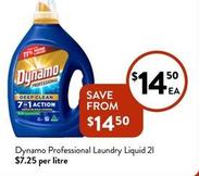 Dynamo - Professional Laundry Liquid 2l offers at $14.5 in Foodworks