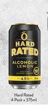 Hard Rated - 4 Pack x 375ml offers at $20 in Foodworks
