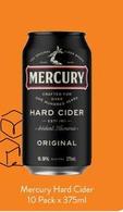 Mercury - Hard Cider 10 Pack x 375ml offers at $30 in Foodworks