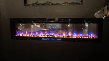 Clearance Sale - Ambe Linear 72" Electric Fireplace offers in BBQ Factory