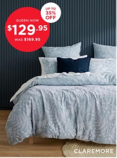 Bedding offers at $129.95 in Bed Bath N' Table