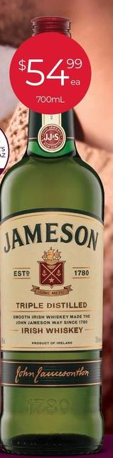 Jameson - Irish Whiskey offers at $54.99 in Porters