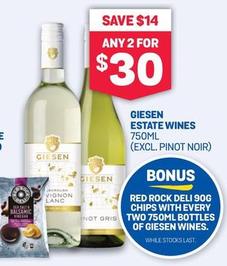 Giesen - Estate Wines 750ml offers at $30 in Bottlemart
