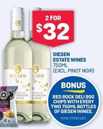 Giesen - Estate Wines 750ml offers at $32 in Bottlemart
