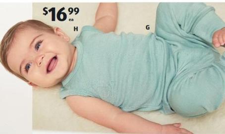 Merino Wool Blend Infant Singlet or Singletsuit offers at $16.99 in ALDI