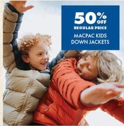 Macpac - Kids Down Jackets offers in BCF