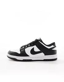 Nike Dunk Low trainers in white and black offers at $109.95 in Topshop