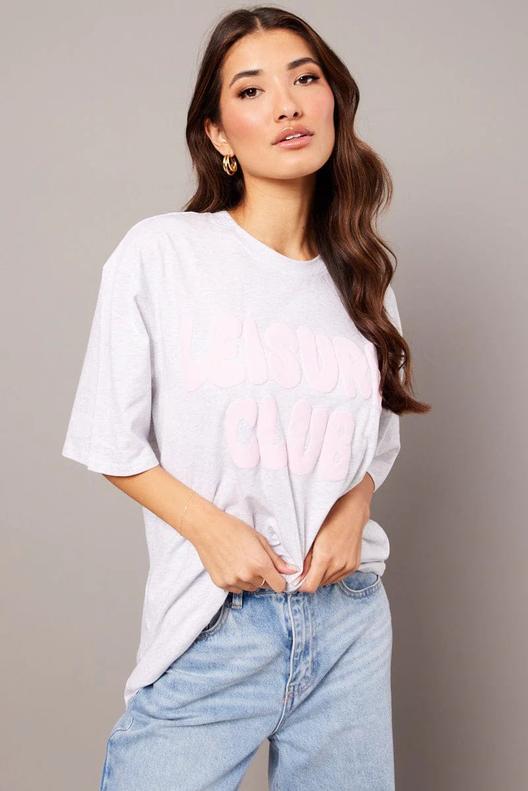 Grey Graphic Tee Short Sleeve offers at $18.19 in Ally Fashion