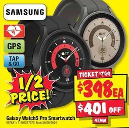 Samsung - Galaxy Watch5 Pro Smartwatch offers at $398 in JB Hi Fi