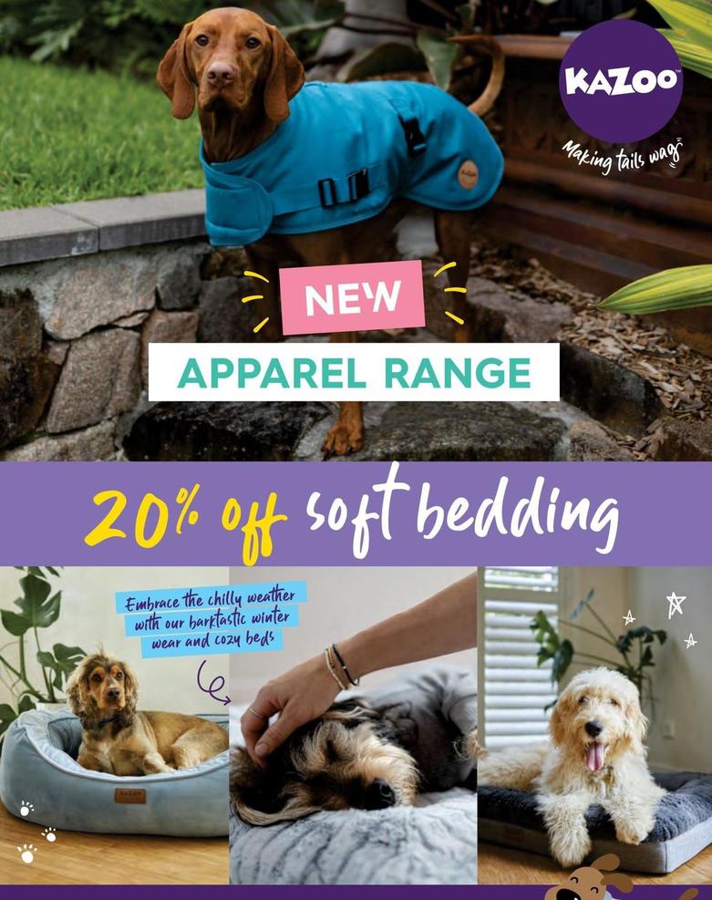 Kazoo - Soft Bedding offers in Just For Pets