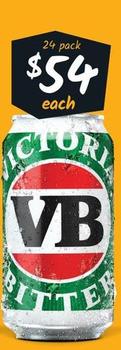 Victoria bitter - Cans 375mL offers at $54 in Cellarbrations