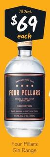 Four pillars - Gin Range offers at $69 in Cellarbrations