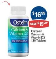 Ostelin - Calcium & Vitamin D3 130 Tablets offers at $16.99 in Pharmacist Advice