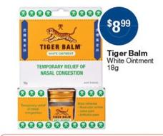 Tiger balm - White Ointment 18g offers at $8.99 in Pharmacist Advice