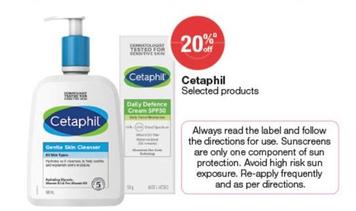 Cetaphil - Selected products offers in Pharmacist Advice