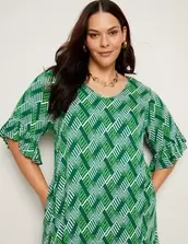 Autograph Ruffle Hem Crinkle Dress offers at $49.99 in Autograph