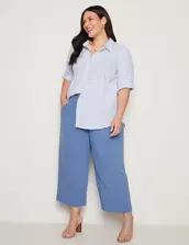 Autograph Ankle Length Wide Leg Slub Pant offers at $35 in Autograph