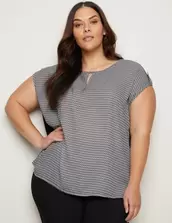 Autograph Plain Back Print Mix Media Top offers at $35 in Autograph