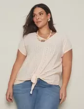 Autograph Knitwear Broderie Top offers at $5 in Autograph