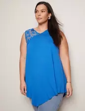 Autograph Sleeveless Lace Trim Tunic Top offers at $5 in Autograph