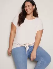 Autograph Woven Tie Front Knitwear Back Top offers at $5 in Autograph