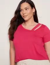 Autograph Short Sleeve Strap Trim Knitwear Top offers at $5 in Autograph