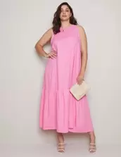 Autograph Woven Linen Blend Cut Away Midi Dress offers at $114.99 in Autograph
