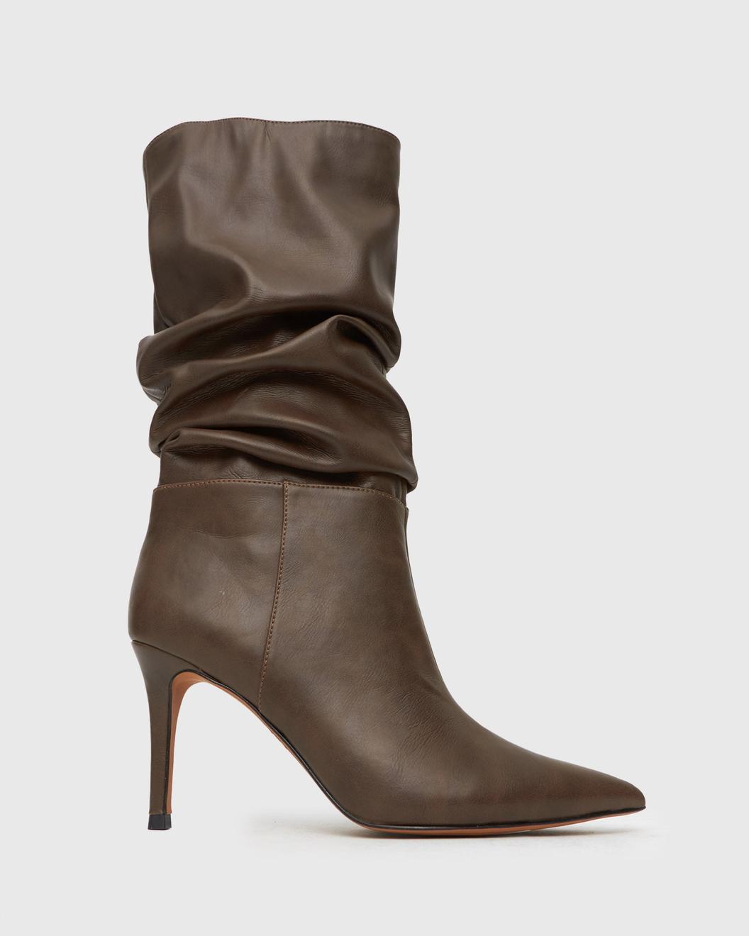 PRE-ORDER CHANCE Stiletto Scrunch Boots offers at $139.99 in Betts