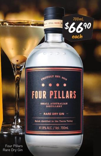 Four pillars - Rare Dry Gin offers at $66.9 in Cellarbrations