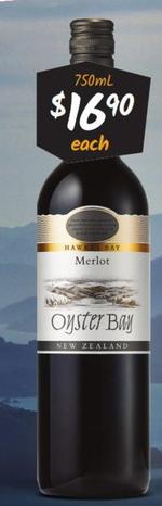 Oyster Bay - Range (Excl Sparkling) offers at $16.9 in Cellarbrations
