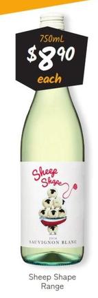 Sheep Shape - Range offers at $8.9 in Cellarbrations