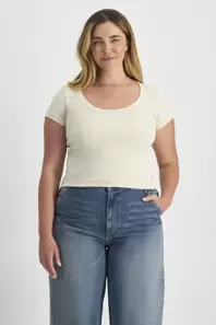 Organic Cotton Rib Scoop Tee offers at $20.99 in Bonds
