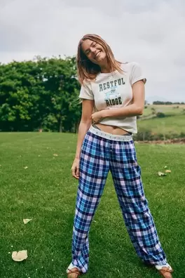 Flannel Wide Leg Pant offers at $39.99 in Cotton On
