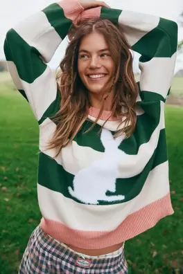 Bunny Stripe Knit Jumper offers at $34.99 in Cotton On