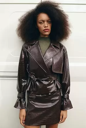 Croc-Embossed Trench offers at $349 in Country Road