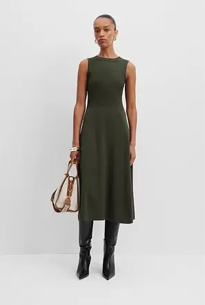 Spliced Knit Dress offers at $199 in Country Road