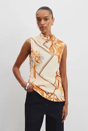 Scarf Print Shell Top offers at $179 in Country Road