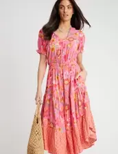 Rockmans Balloon Sleeve Tiered Maxi Dress offers at $20 in Crossroads
