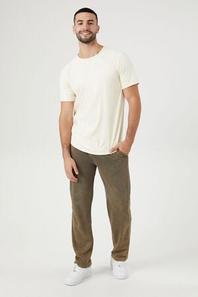 Mineral Wash Straight-Leg Pants offers at $32 in Forever 21