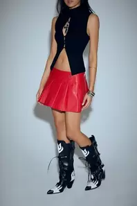 Bratz Faux Leather Mini Skirt offers at $62 in Forever 21
