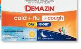 Demazin - Cold & Flu + Cough Day + Night 48 Capsules offers at $14.99 in Alliance Pharmacy