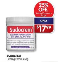 Sudocrem - Healing Cream 250g offers at $17.99 in Alliance Pharmacy
