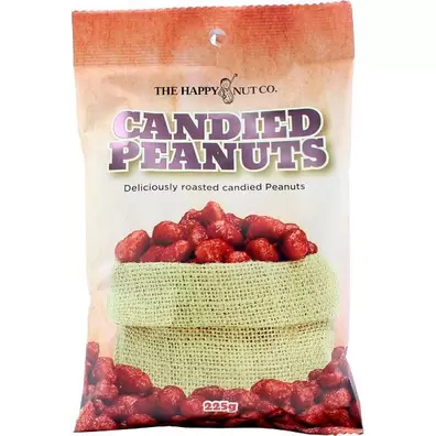 Happy Nut Co. Candied Peanuts offers at $2.5 in Dollars and Sense