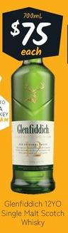 Glenfiddich - 12yo Single Malt Scotch Whisky offers at $75 in Cellarbrations