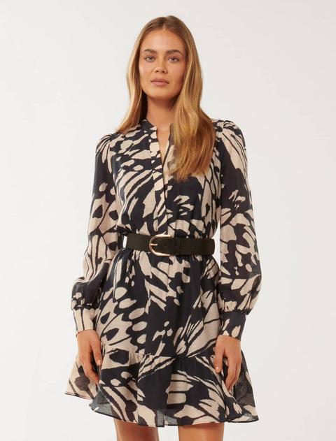 Hollie Blouson-Sleeve Mini Dress offers at $159.99 in Forever New