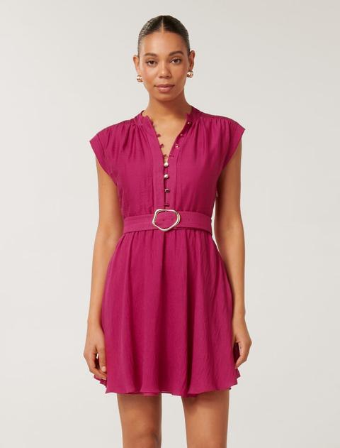 Lucille Textured Belted Mini Dress offers at $149.99 in Forever New
