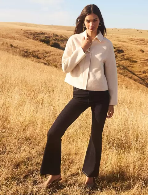Jessie Slim Flare Jean offers at $99.99 in Forever New