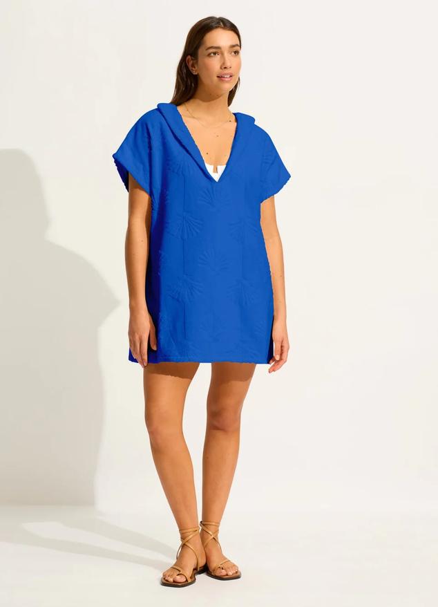 Ahoy Towel Poncho - Azure offers at $99.95 in Seafolly