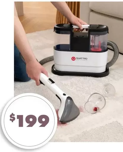 Quattro Spot Cleaner offers at $199 in Carpet Call