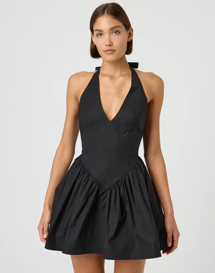 DROP WAIST HALTER MINI DRESS offers at $69.99 in Glassons